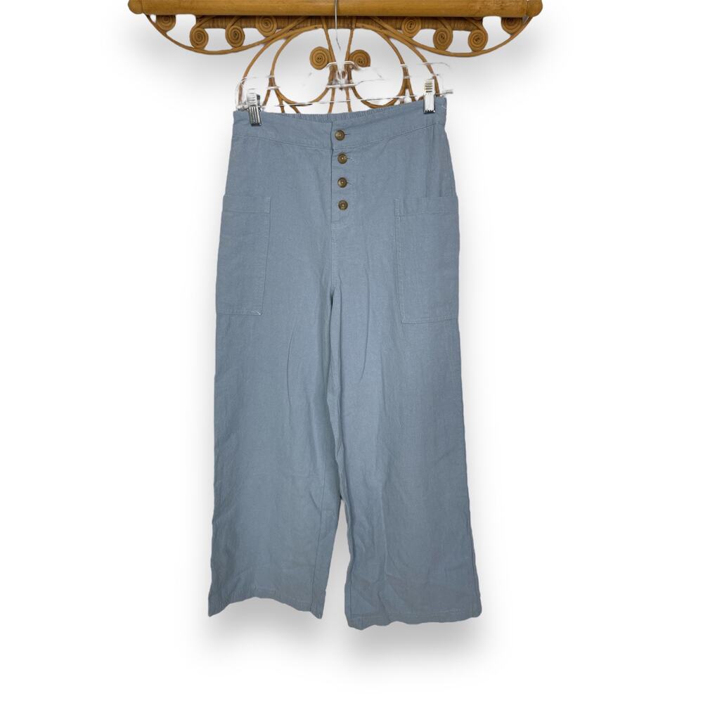 Oneill Blue Wide leg crop pants S